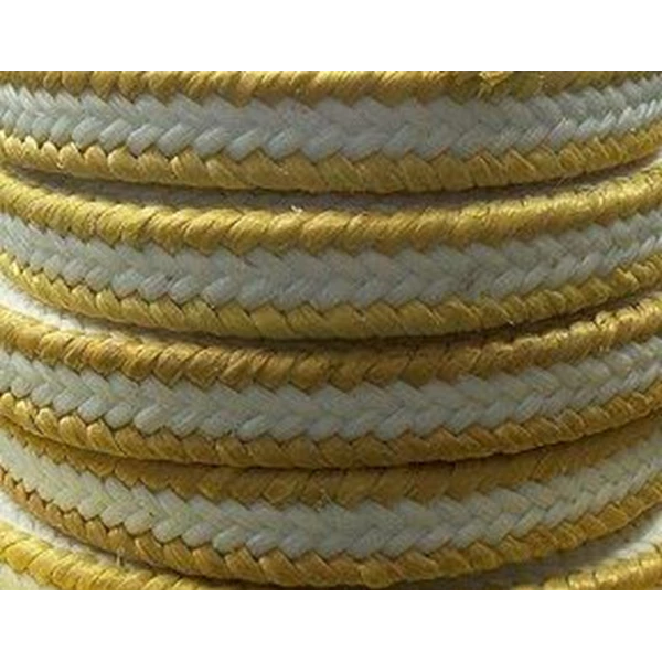 HL-8821 PTFE with Aramid Fiber in Corners Reinforced Braided Packing 