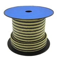 Graphite PTFE with Aramid Fiber in Corners Reinforced Braided Packing HL-8826 